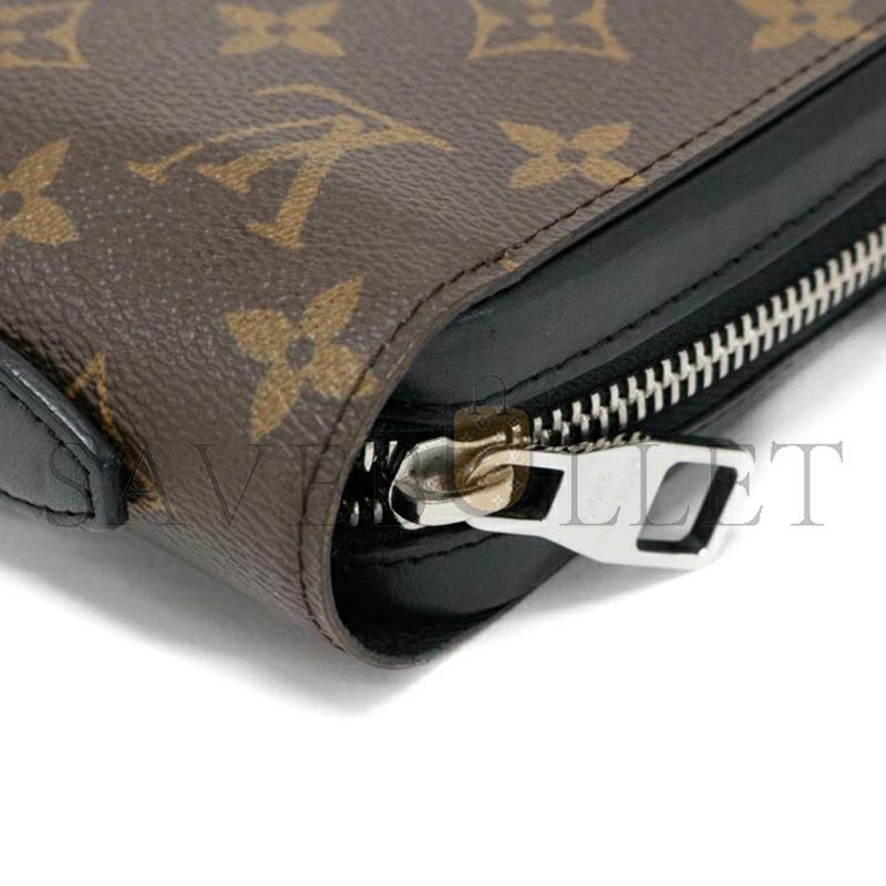 LOUIS VUITTON MONOGRAM MACASSAR CANVAS ZIPPY XL WALLET N41503 (22*13.5*4cm) 